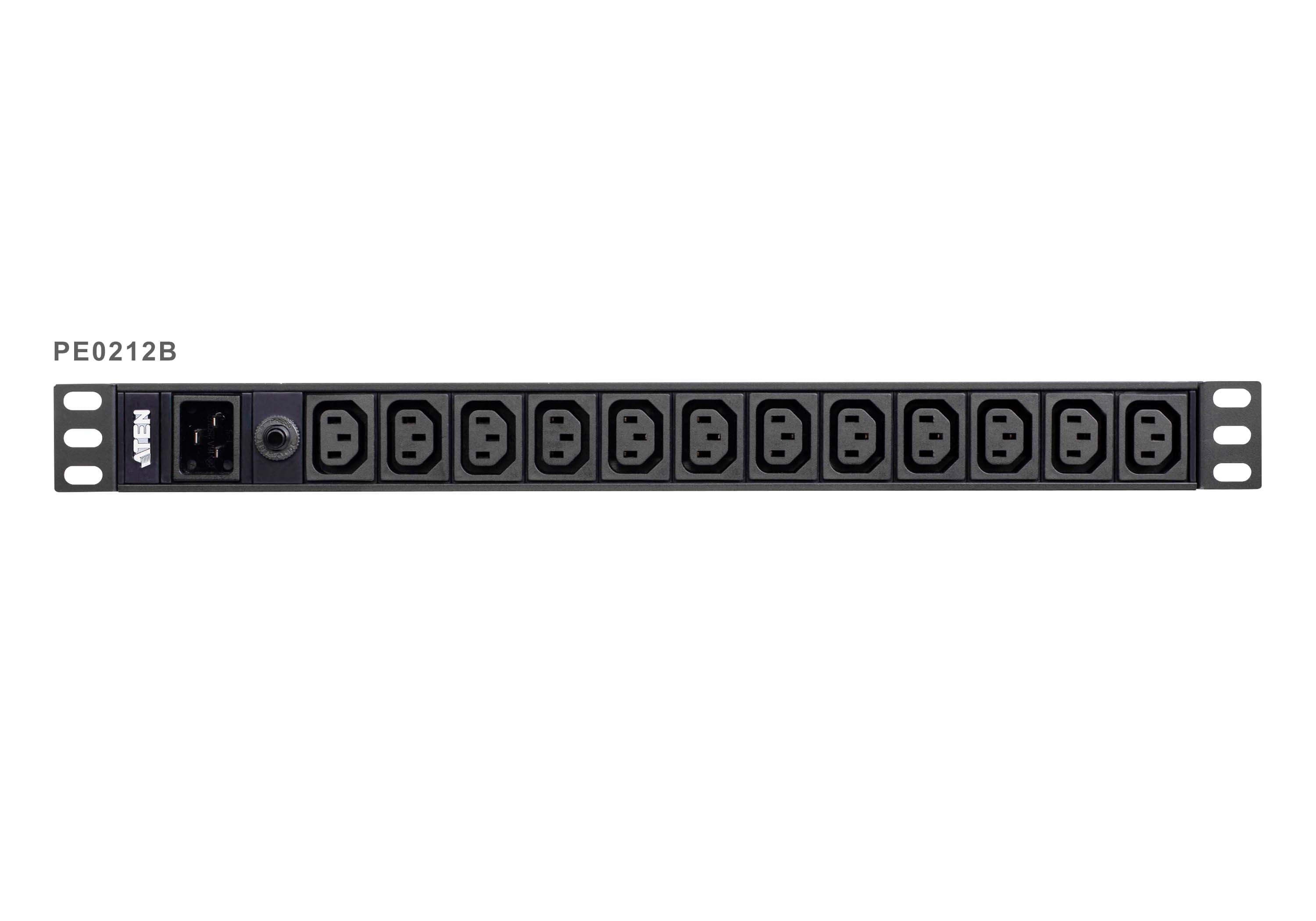 Aten 12-Port 15A Power Distriubiton Unit - Basic PDU, 1U Rackmount Design 12x C13, Overload protection Aten 12-Port 15A Power Distriubiton Unit - Basic PDU, 1U Rackmount Design 12x C13, Overload protection